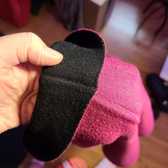 Pink and black reversible knit skater skirt - Picture 3 of 3